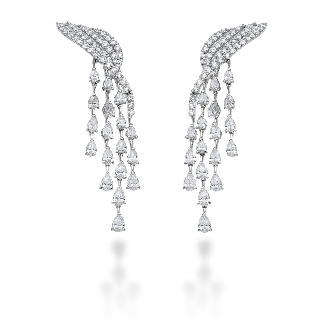 Golay drop and round diamond design earrings OD680DB-25104110132