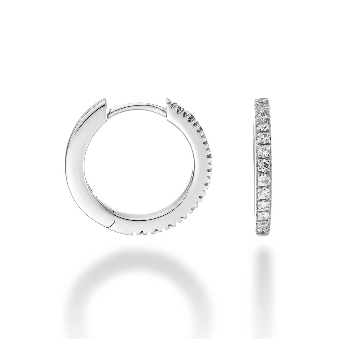 Mikiko or 18k ct.0.26 size 4 white gold diam. east. 15mm MO5078O4BR026-4