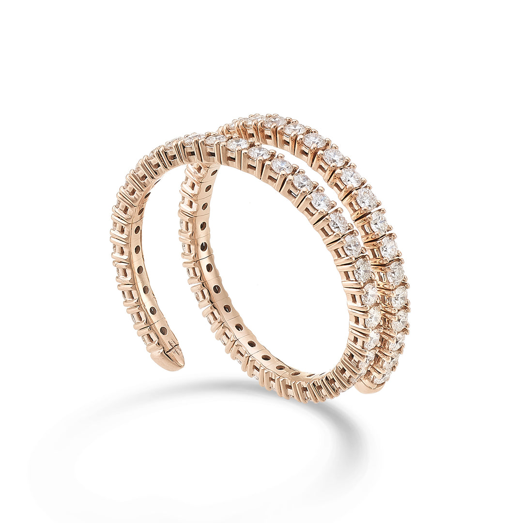 Golay an 18k flex girodito 2 turns diam. 1.00 ct rose gold GAFLEX001DIO3
