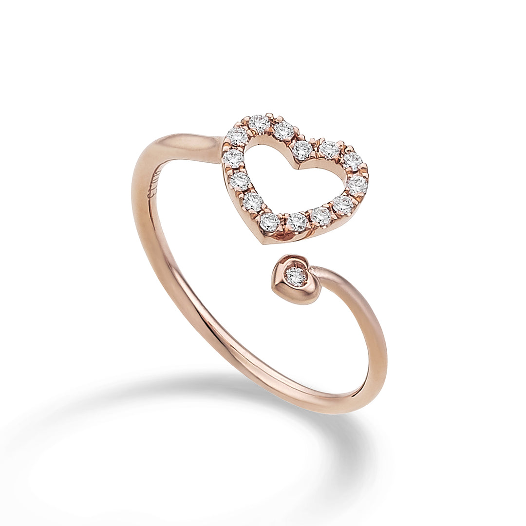 Golay ring love me small heart diamonds and diamond AFCU004DI1-25209110067