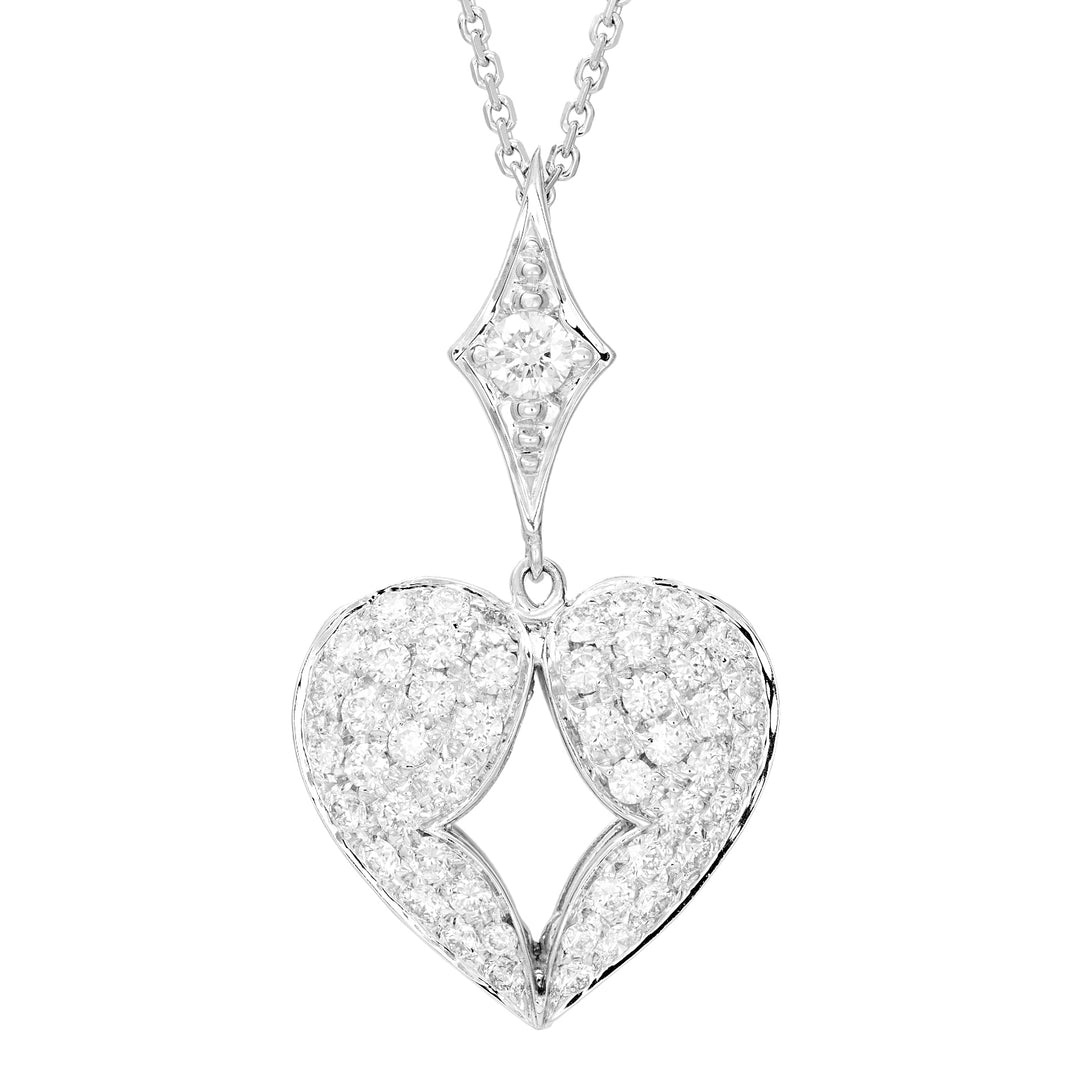 Golay large heart pendant with light PPCF002LDI-16348110028