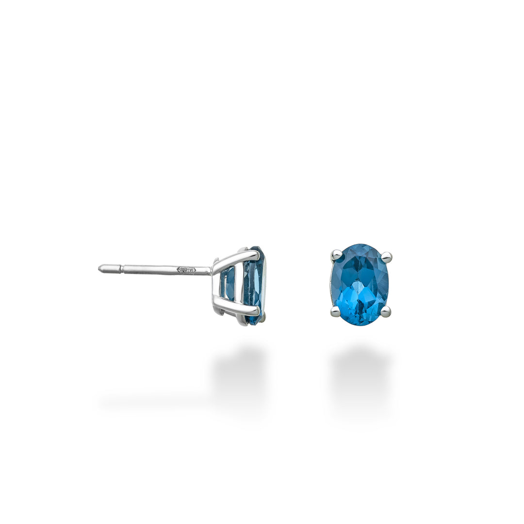 Nihama or 18k oval London blue topaz 7x5 ct.2,00 NO5121O4TPBL