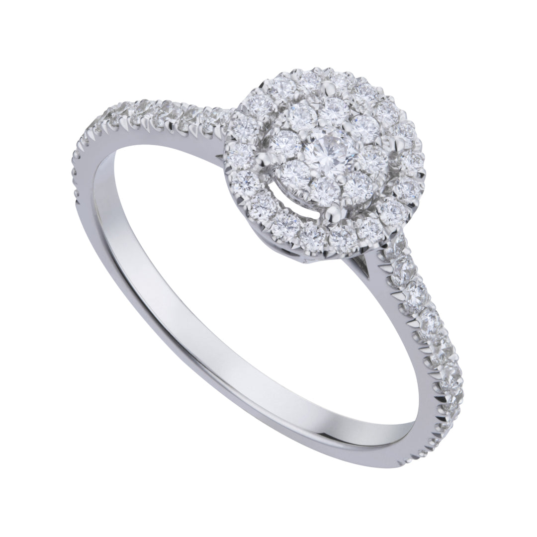 Golay cen ring 0.05 ct with contour and recessed shank ACT014DI1-20204110015