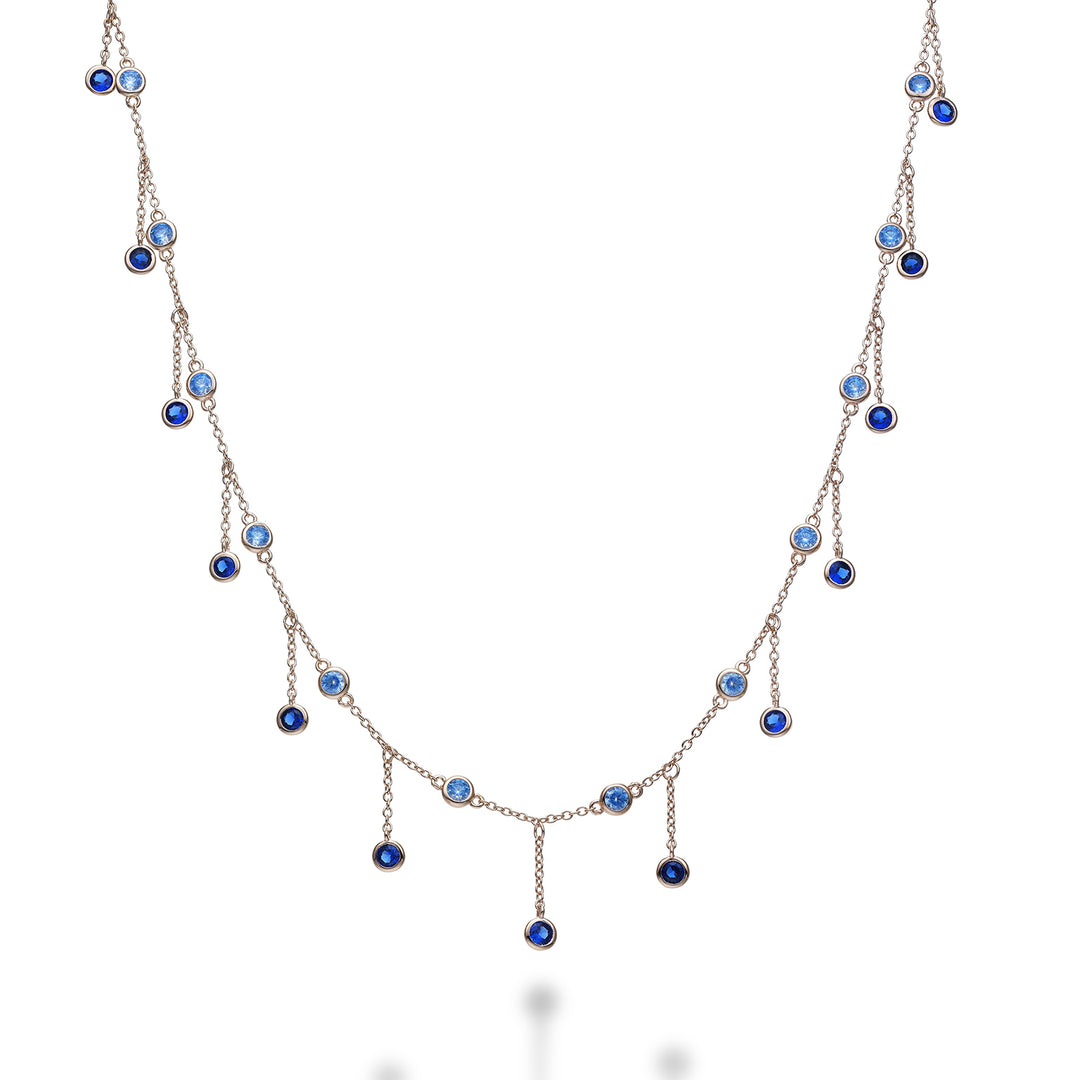 Nihama cl ag925 gem swarovski light blue and blue ND7568A3BLU0000