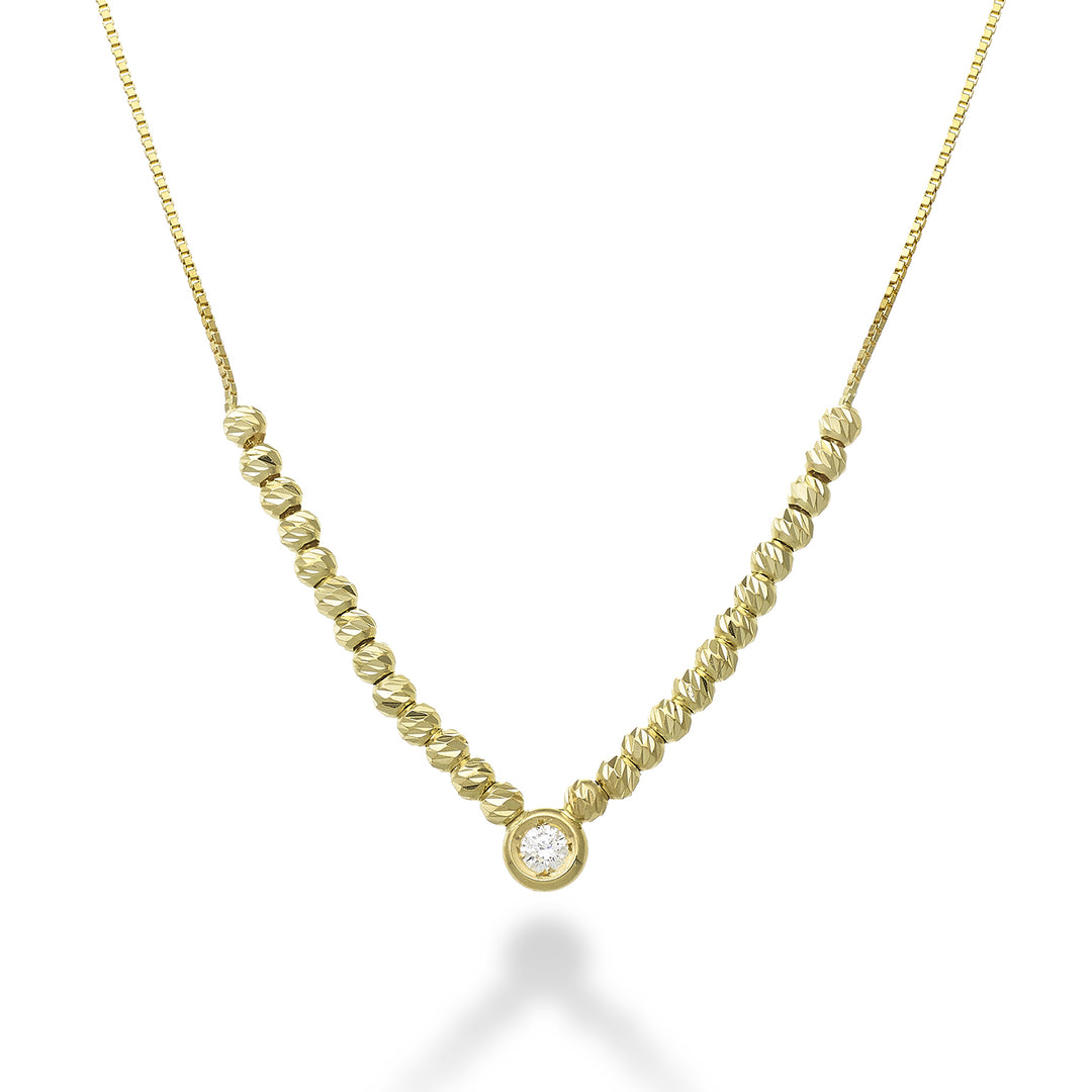 Nihama cl 18k ct.0.03 - mirrored - yellow gold ND5038O1BR003