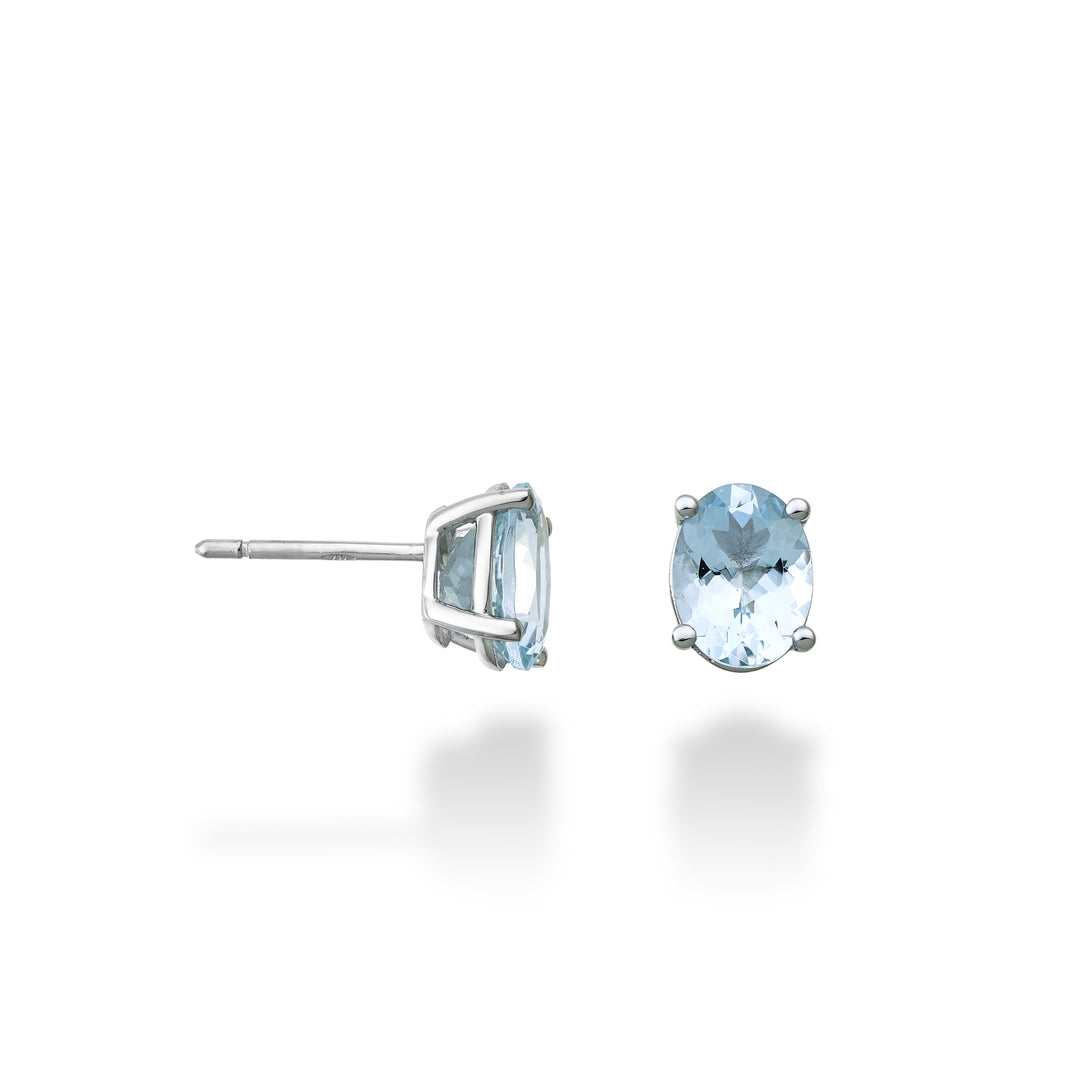 Mikiko or 18k oval aquamarine 8x6 ct.2.00 MO5122O4AM