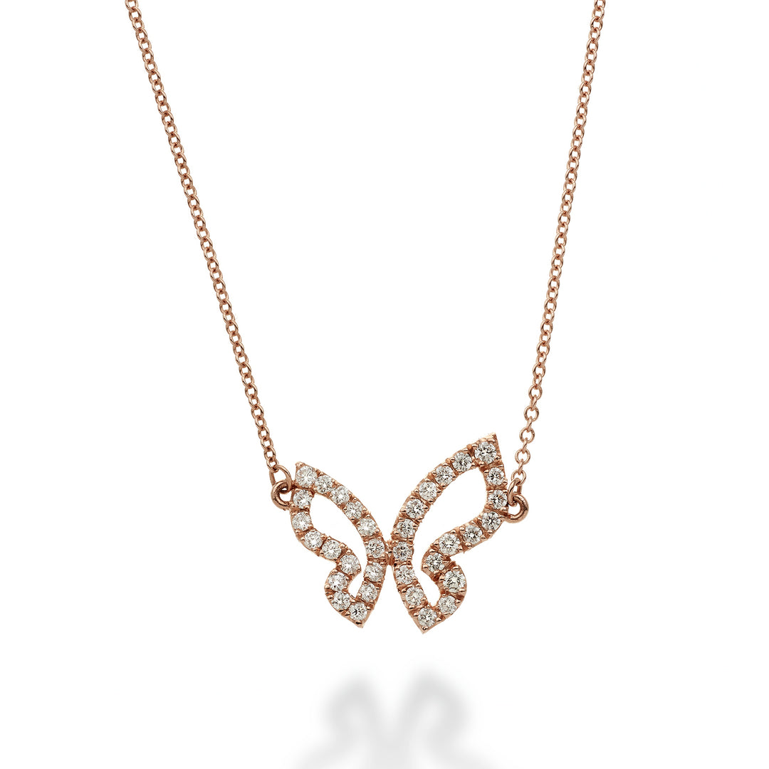Golay mariposa choker large butterfly and diamonds GFFA001DI-23293110049