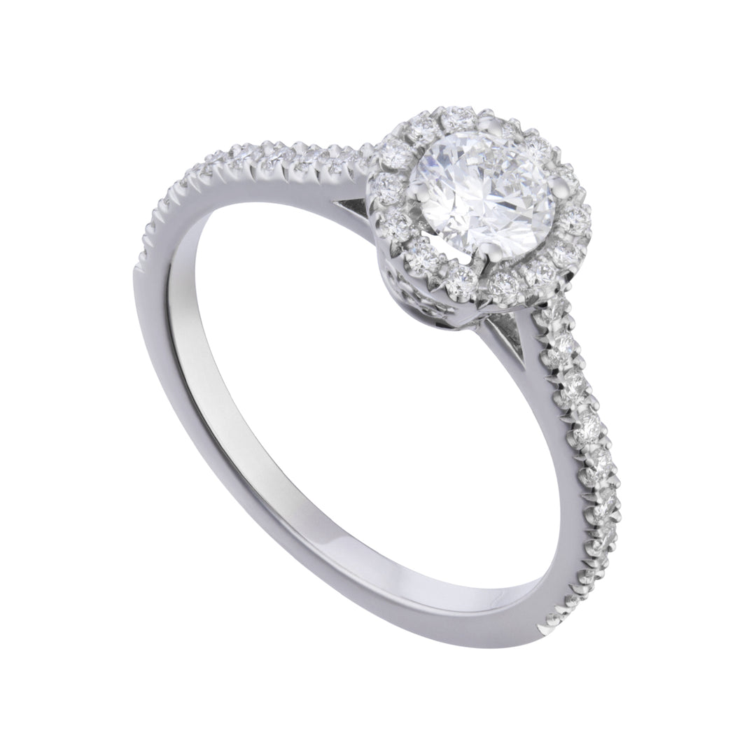 Golay solitaire ring with cen contour 0.50 in platinum ACT008DI50PT-25169110148