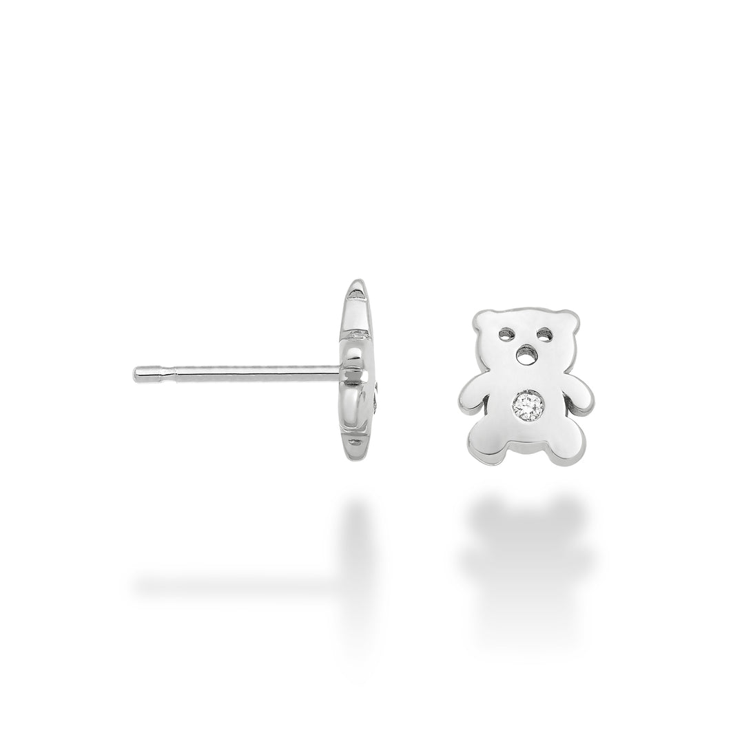 Mikiko or 18k teddy bear 0.02 ct white gold MO5110O4BR002