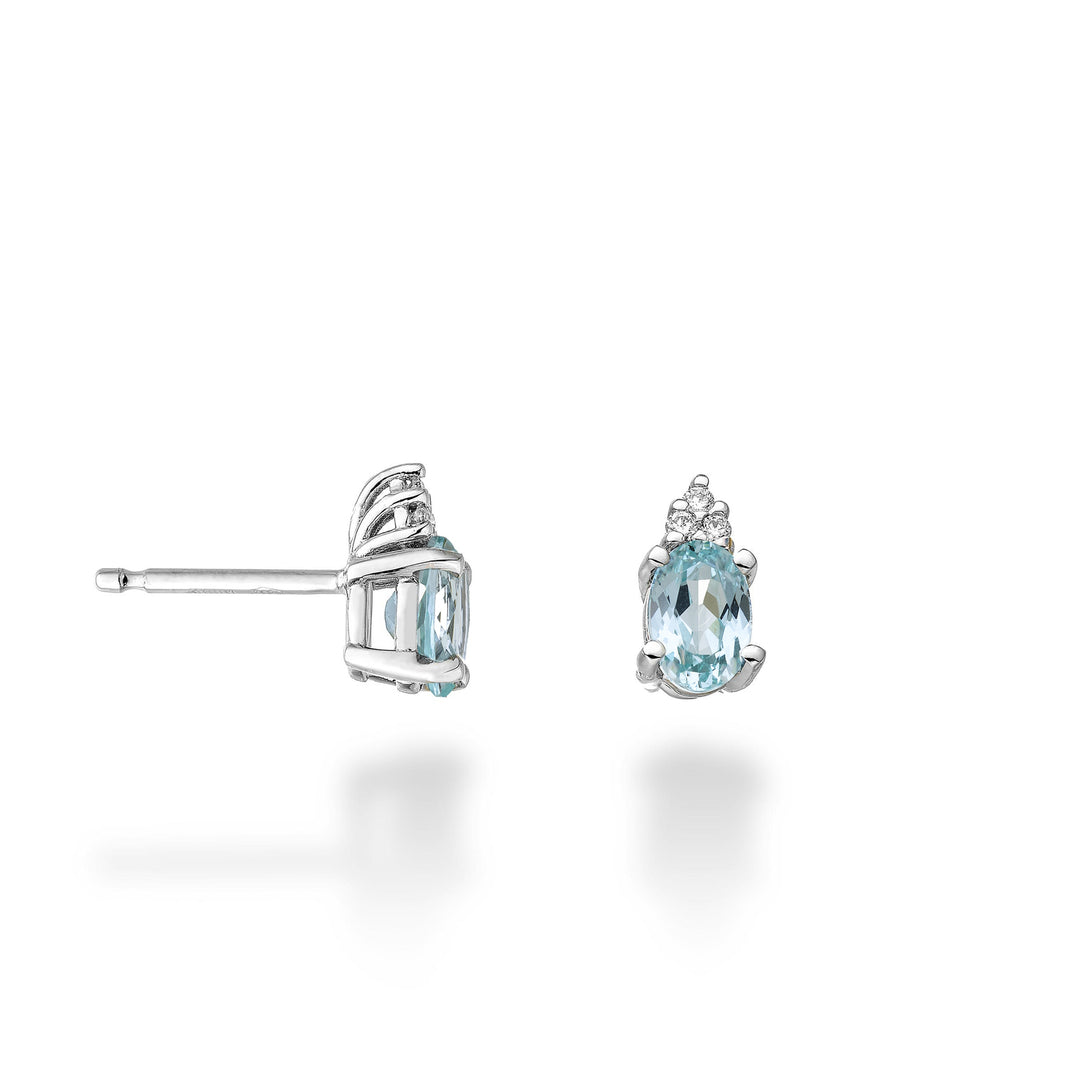 Mikiko or 18k oval paraiba tourmaline 7x5 ct. 1.60 dia ct.0.09 MO5034O4PAR