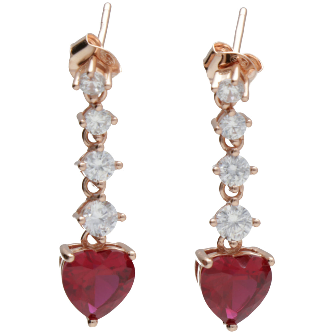 Nihama or ag925 gem swarovski white and red NO7641A3RED00