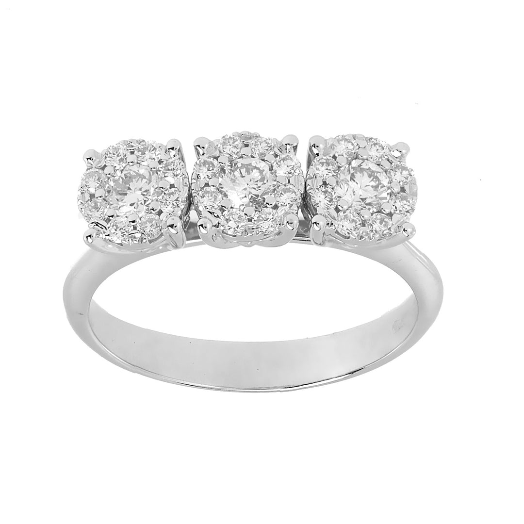 Golay trilogy ring with diamonds cen ct. 0.10x3 AGICETR01-24271110017