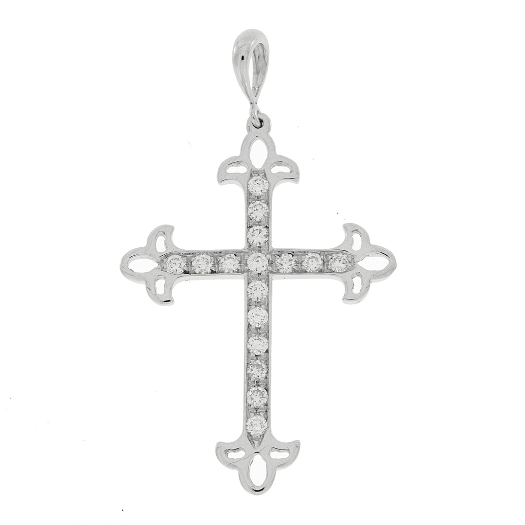 Golay white cross choker GCRO06-21270110121