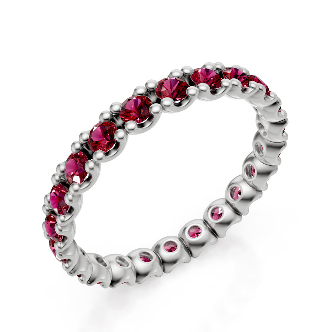 X-Diamond an 9kt ruby ​​lab ct. 1.15 white gold LXDAET010R4RBR