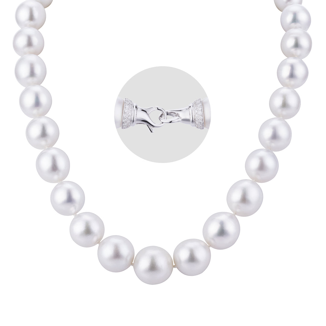 Golay string of Australian pearls semi-round 12-15 mm FA2SR1215-18085110034