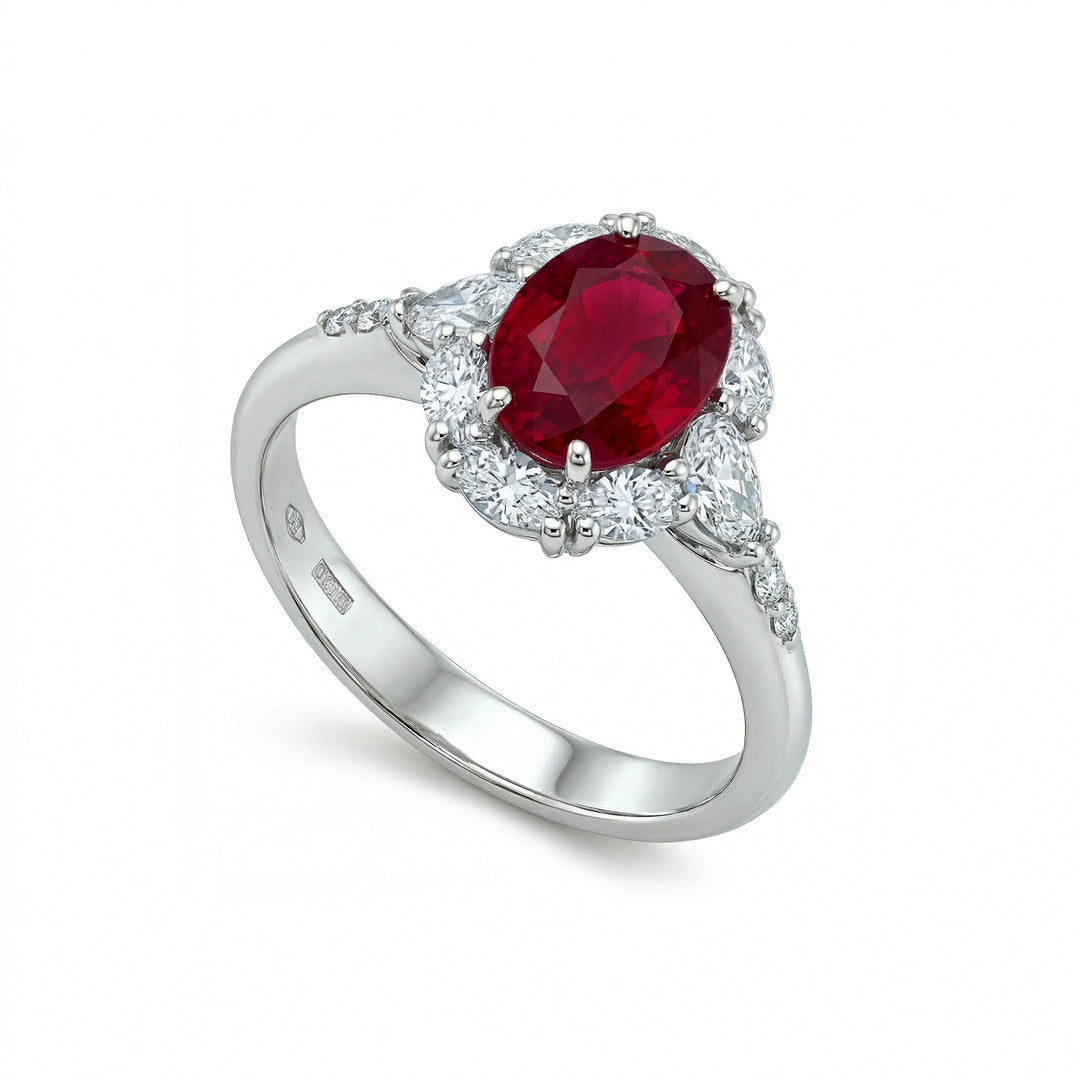 Golay 6x8 oval ruby ring with shuttle contour APU225DIRU-21032110019