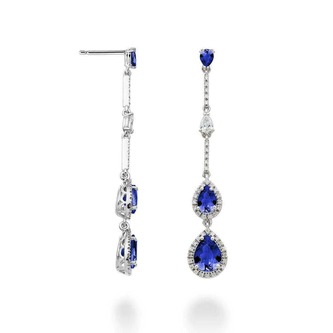 Golay tanzanite drop earrings with scalars and bars OCLC202DTZP68-23058110036