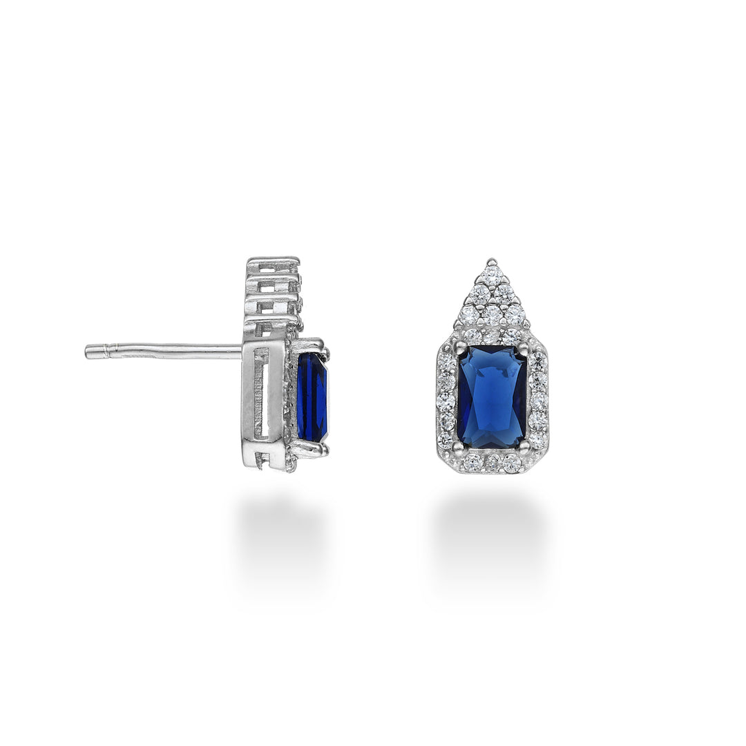 Nihama or ag925 gem swarovski white and blue NO7597A4BLU0000