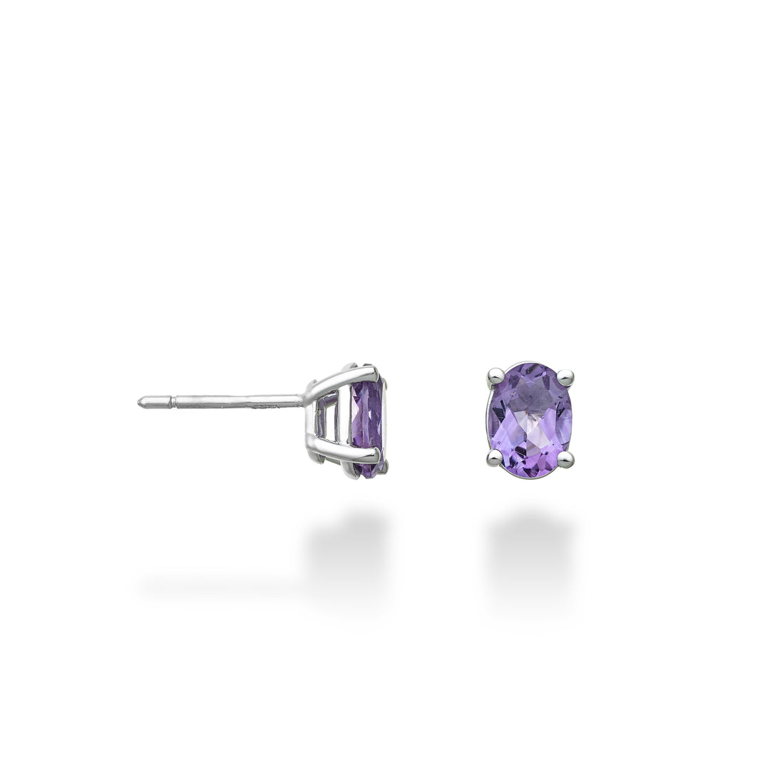 Nihama or 18k oval amethyst 7x5 ct.1,20 NO5121O4AMET