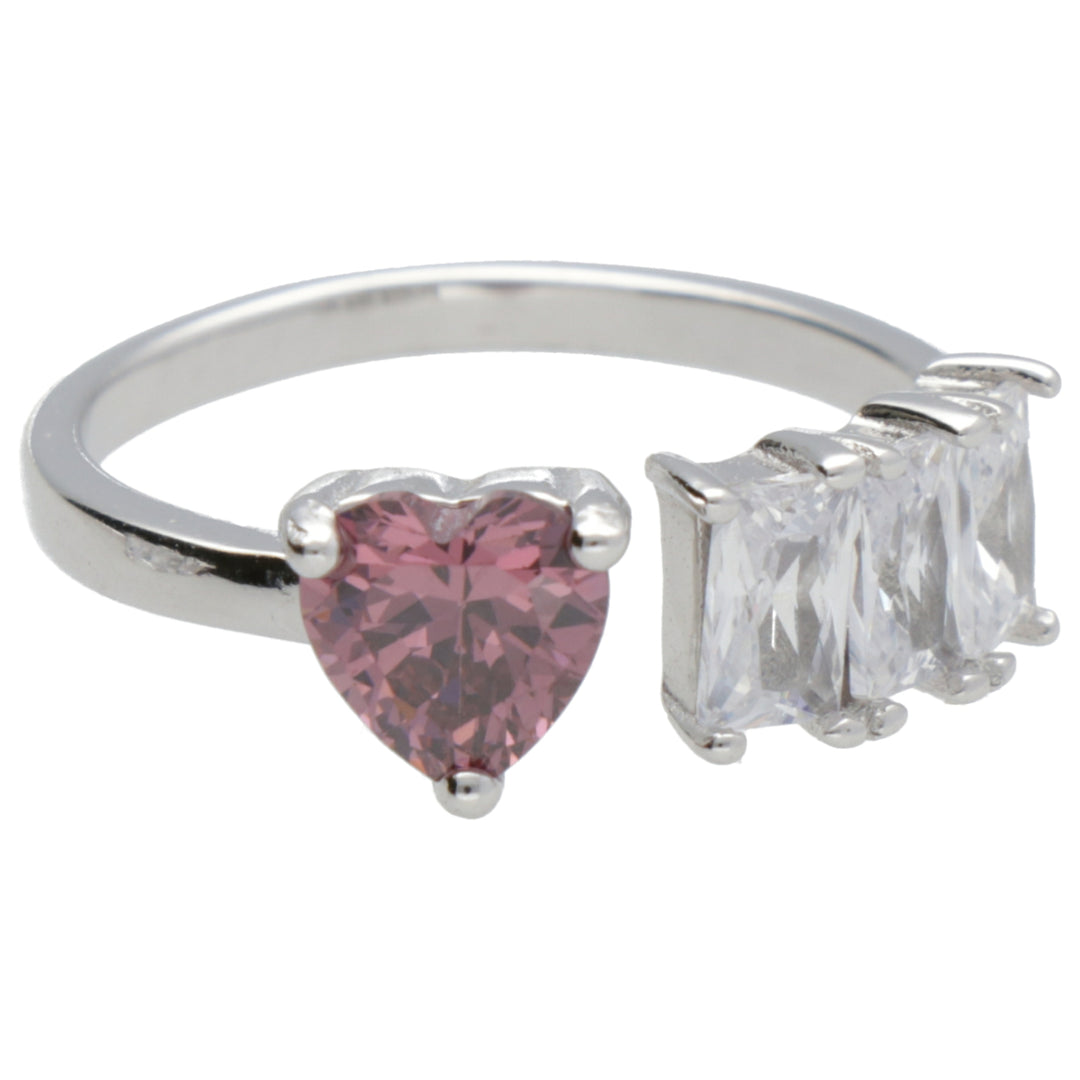Nihama an ag925 gem swarovski white and pink NA7196A4ROSA000