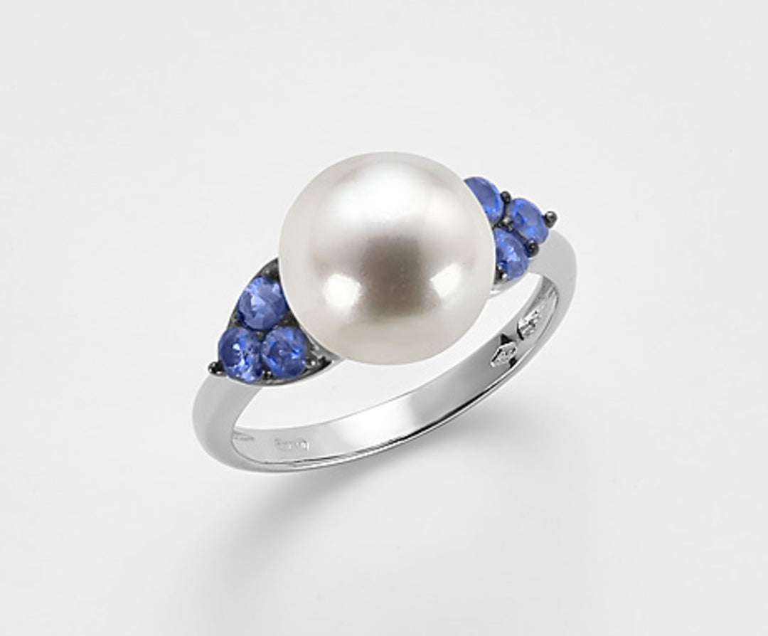 Nihama an 18k fw 10/10.5 blue sapphires 0.44 ct NA0799O7ZAFFBLU