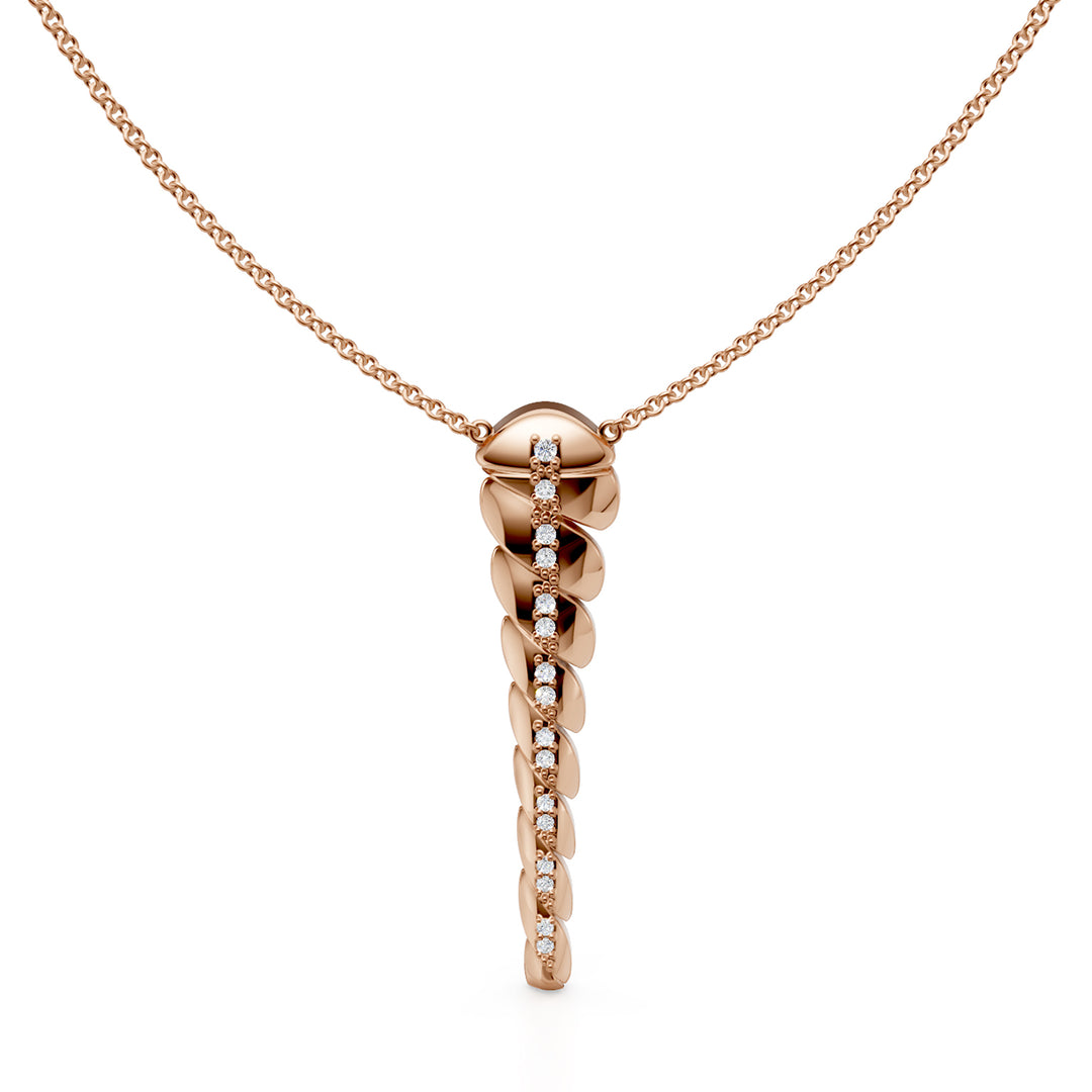 Golay necklace with short swing pendant 1 row rose gold GD004DI1R-24085110061