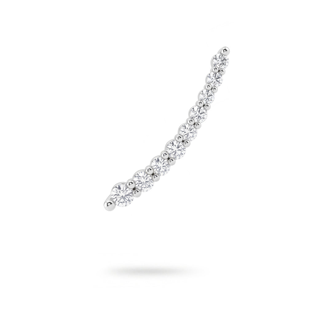 Golay comma scalar multi-stone earring 0.40 ct left OMP885DBSX-26142110148