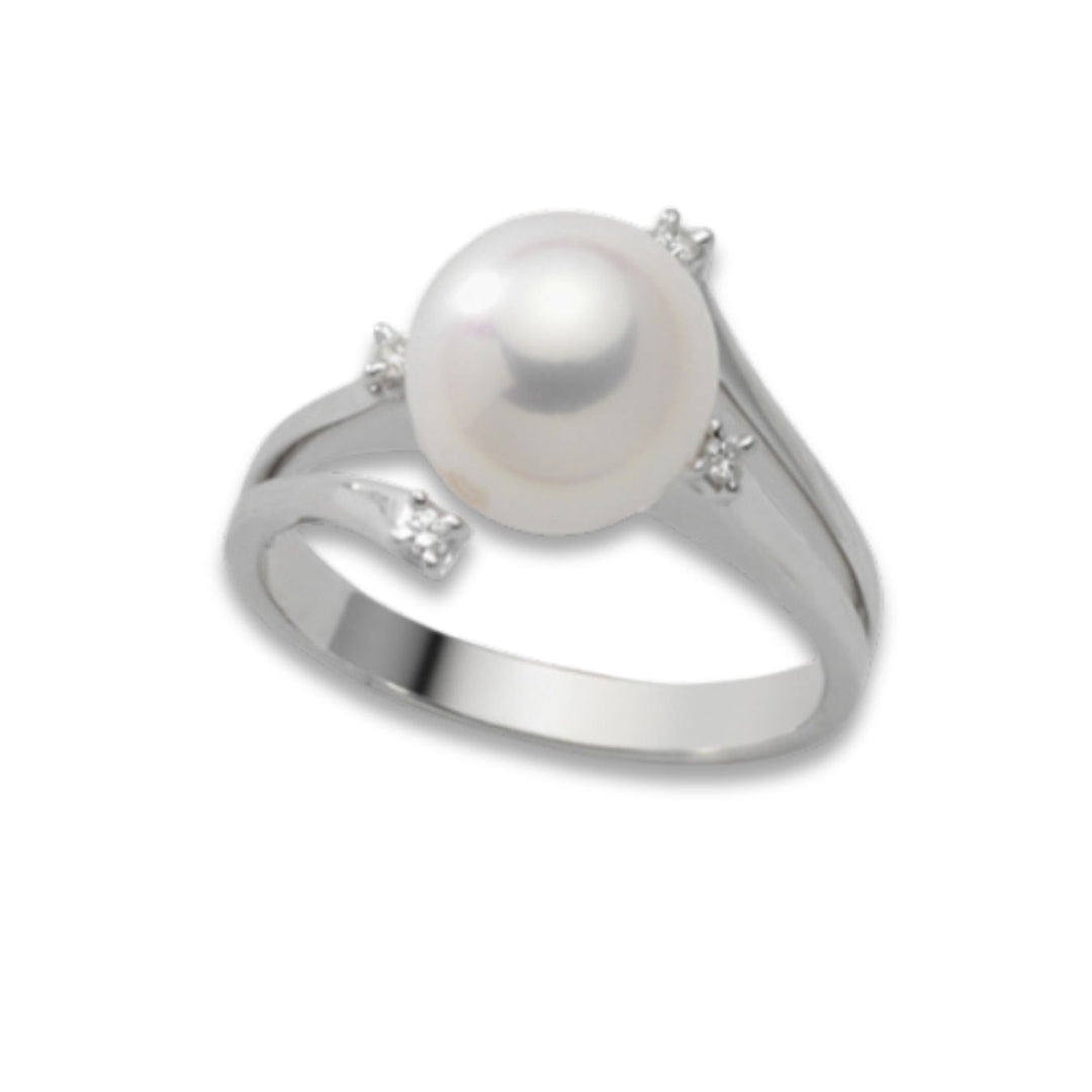 Mikiko an 18k fw 9/9.5 ct.0.06 MA0498O4FABI090