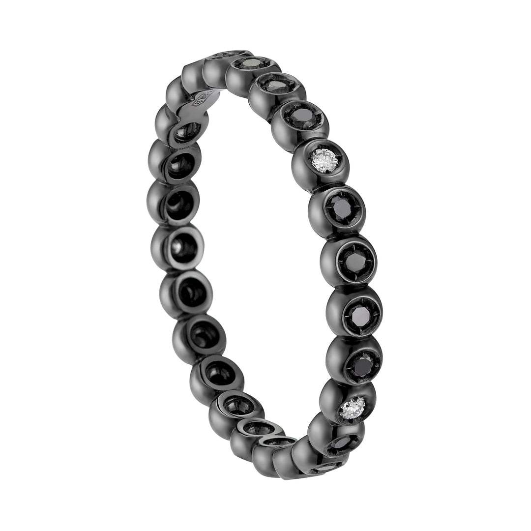 Mikiko an 18k diam. ct.0.02 black ct.0.16 MA5076O6BKDI018