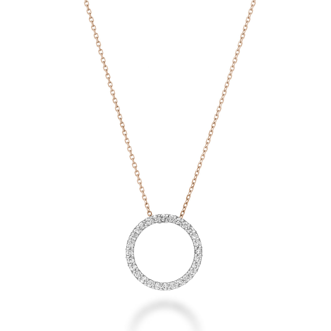 Golay cl 18k geometries circle shape diamonds 0.16 ct white gold cat.rose GPFCERDIO7
