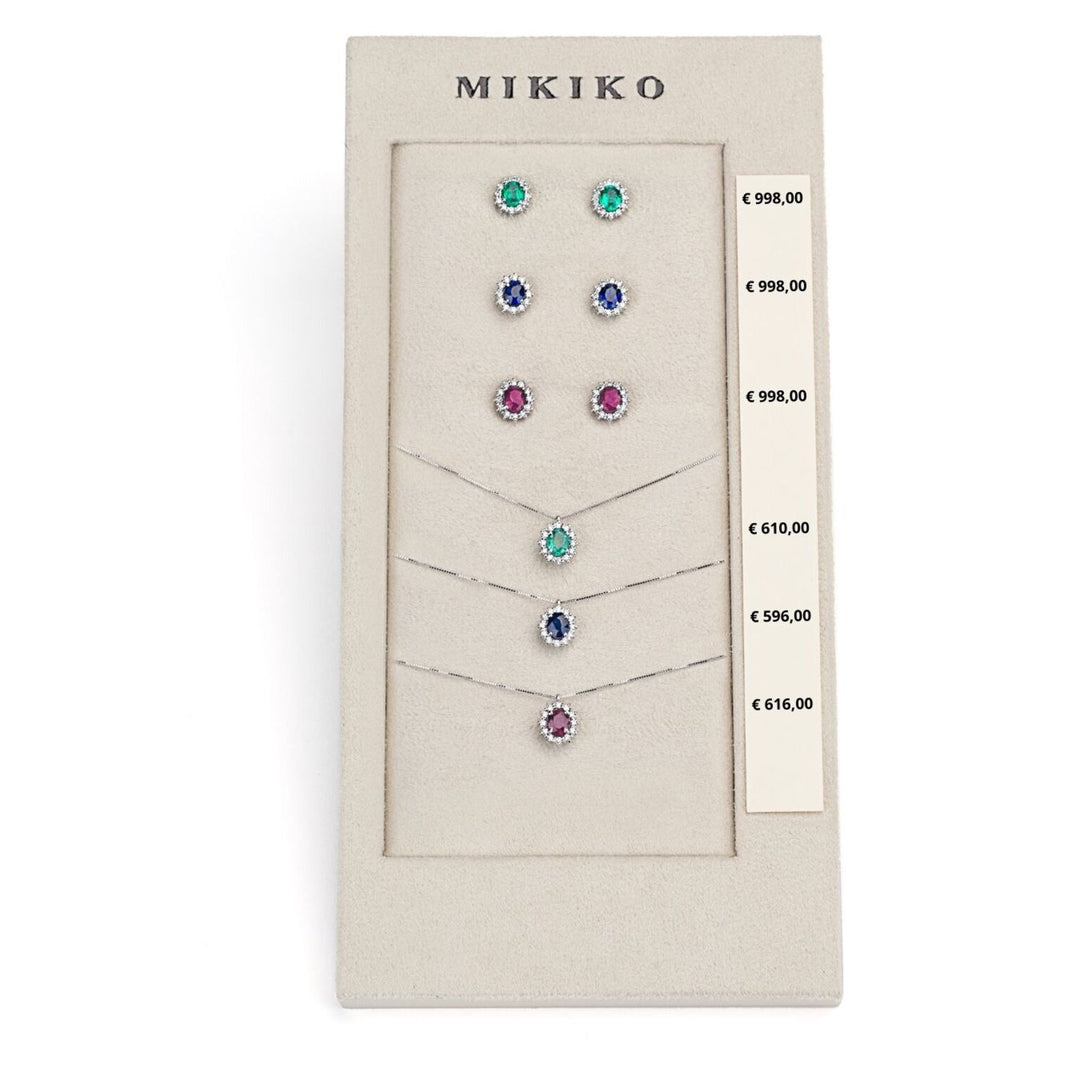 Mikiko package cl 5126 + or 5104 9kt oval 5x4 sapphire, ruby ​​and emerald tr. M.LIGHTBOX.15-T9K
