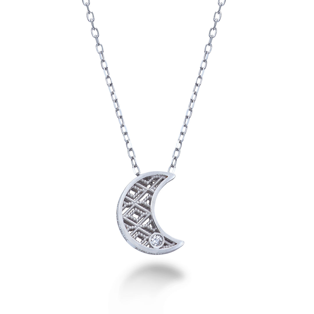 Mikiko cl 18k moon white gold diam. ct.0,01 MDLUNAO4