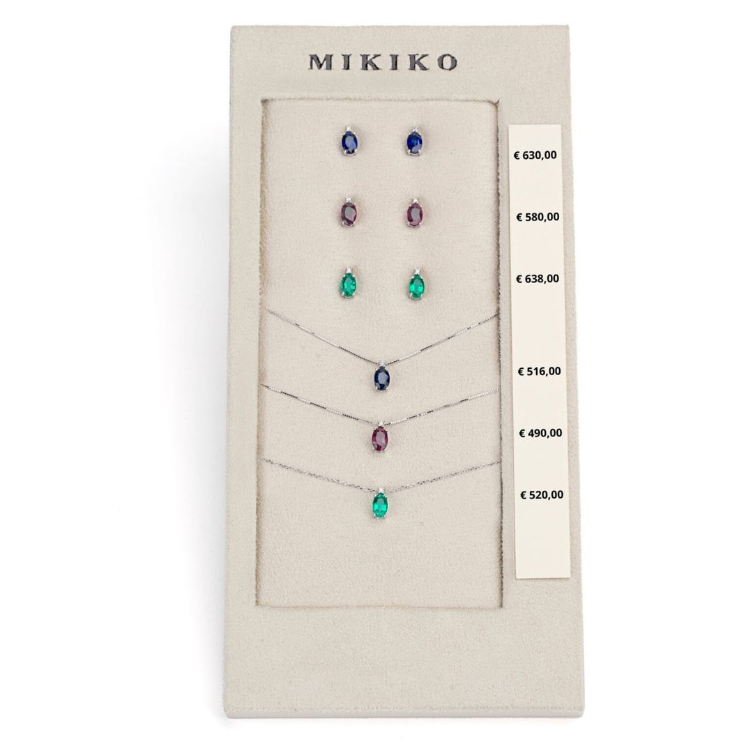Mikiko package cl 5034 + or 5023 9kt oval 6x4 sapphire, ruby ​​and emerald tr. M.LIGHTBOX.9-T9K