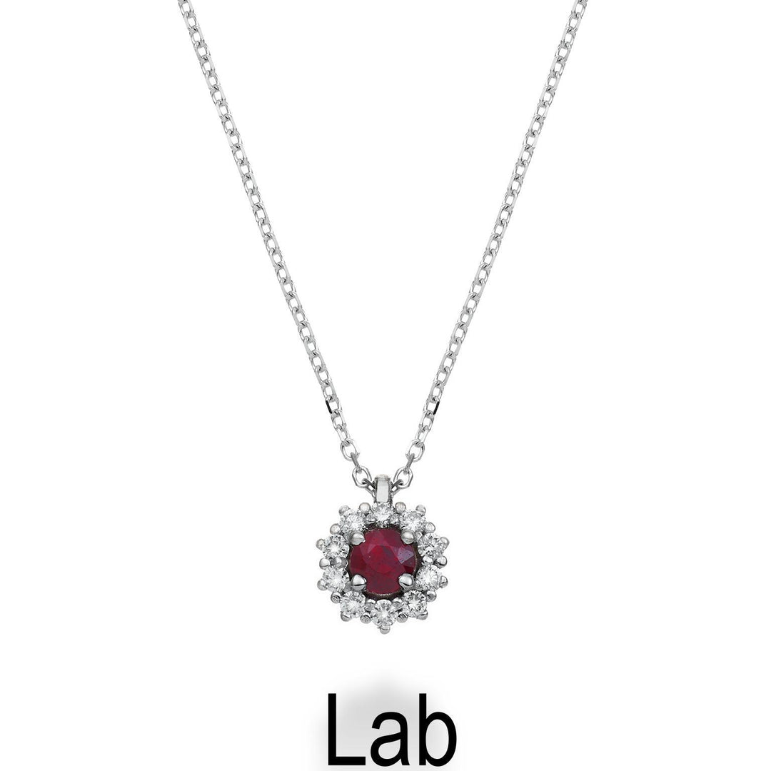 Nihama cl 18k ruby ​​lab ct.0.12 diam. 0.07 ct size 2 ND5085O4RBL012