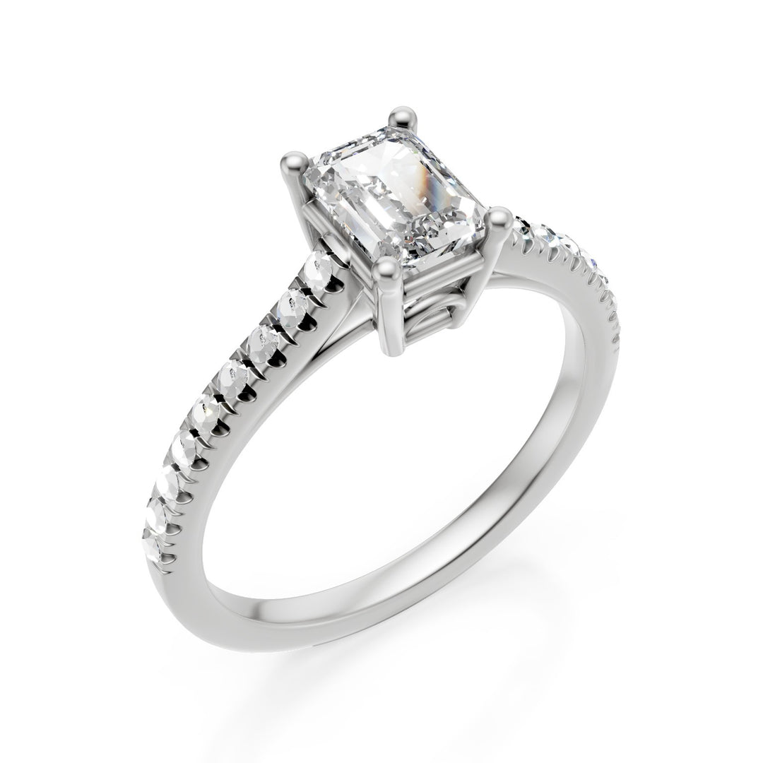 Nihama an 18kt octagonal solitaire lab g.d. ct. 0.66- cent. 0.50, stem 0.16 NXD00AN021O4BI066