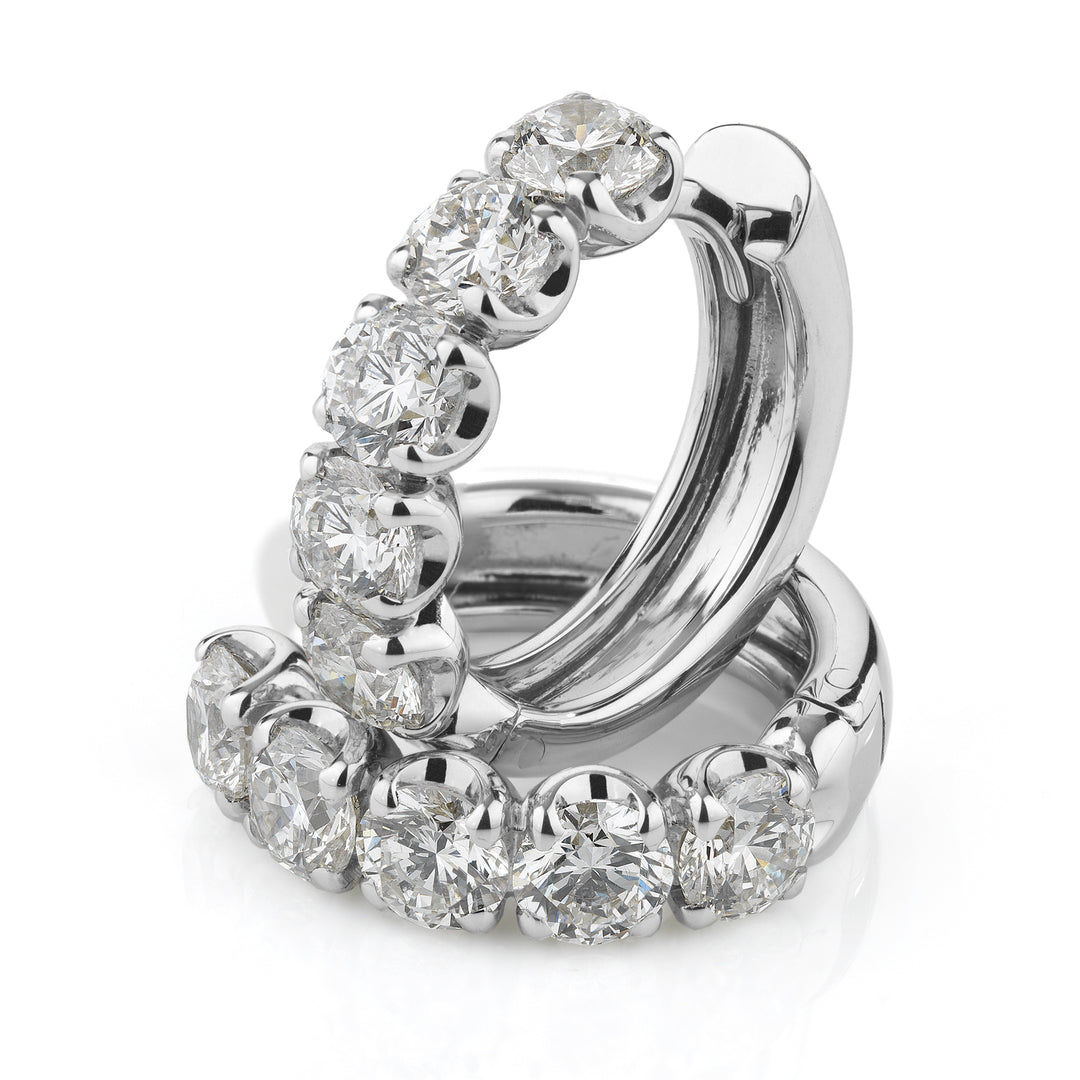 Golay earrings with circle diamonds totaling ct. 1.70 OFP2149-23256110031