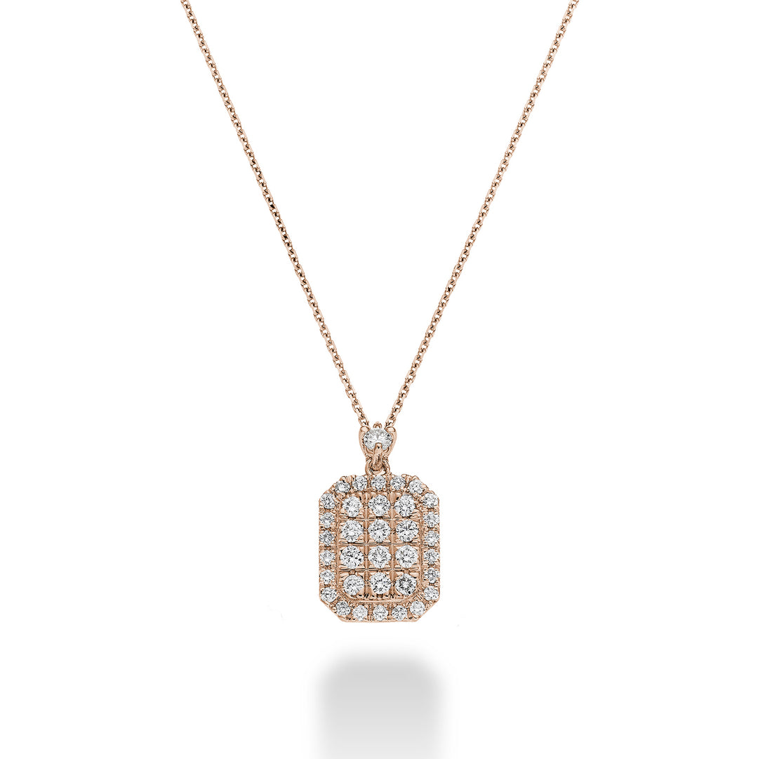 Golay multistone choker octagonal shape rose gold GMPC001DIR-23053110054