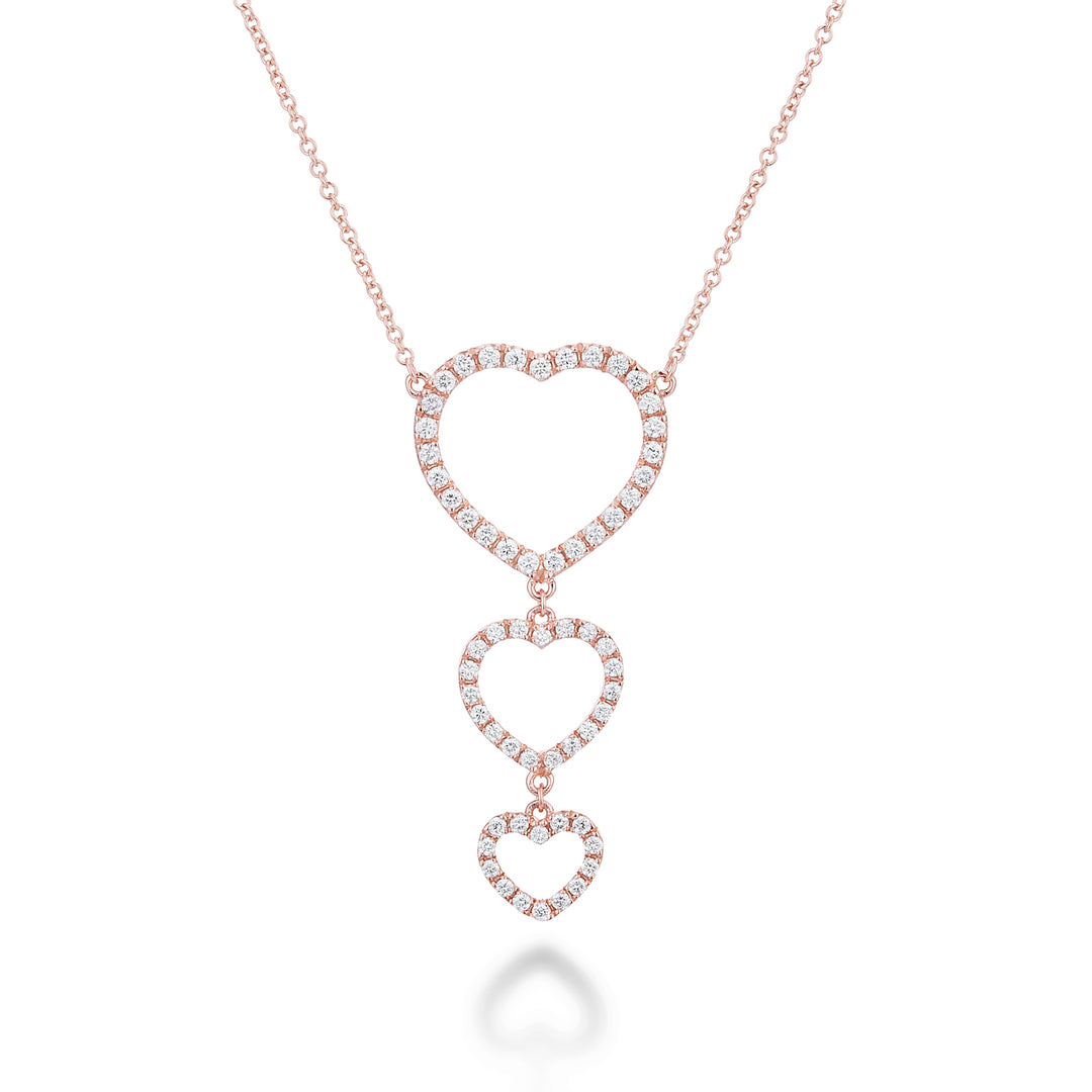 Golay love me choker with 3 vertical hearts GFCU008DI-21316110029