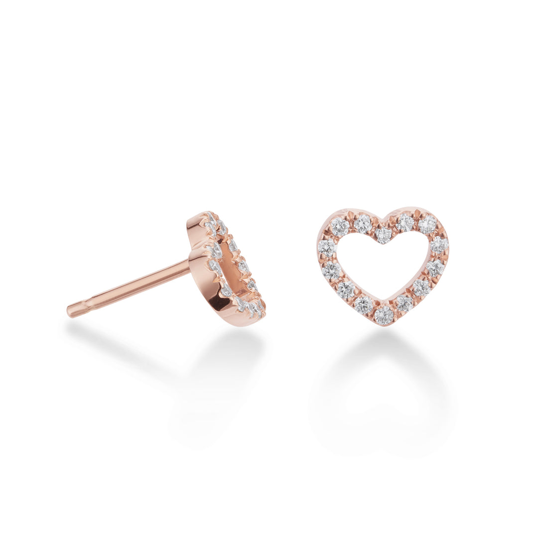 Golay love me small heart earrings with diamonds OFCU005DI-22119110022