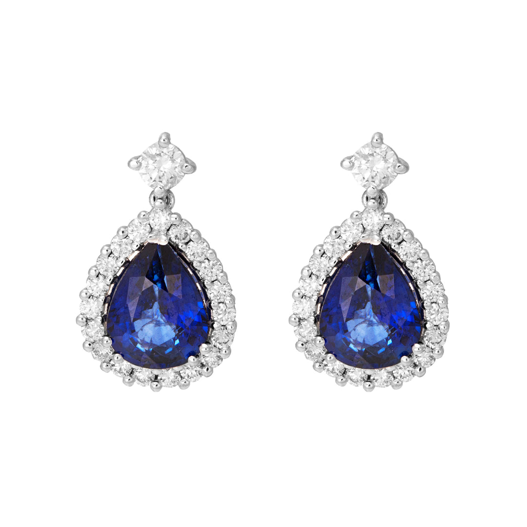 Golay 6x8 drop sapphire and diamond earrings OCL027WDIZB-22158110080