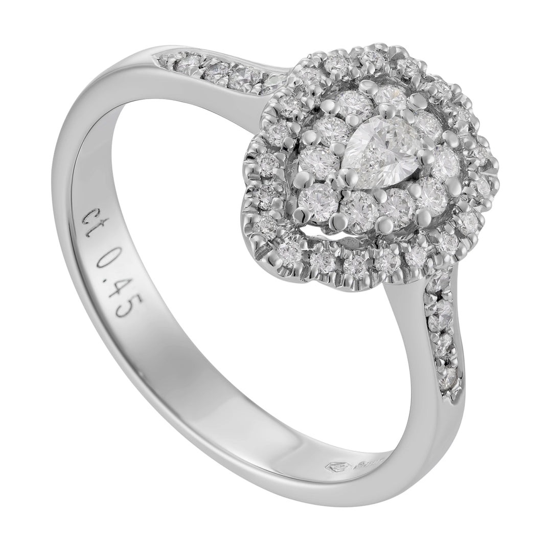 Golay drop ring 0.10 ct with contour ACT005DI-18257110168