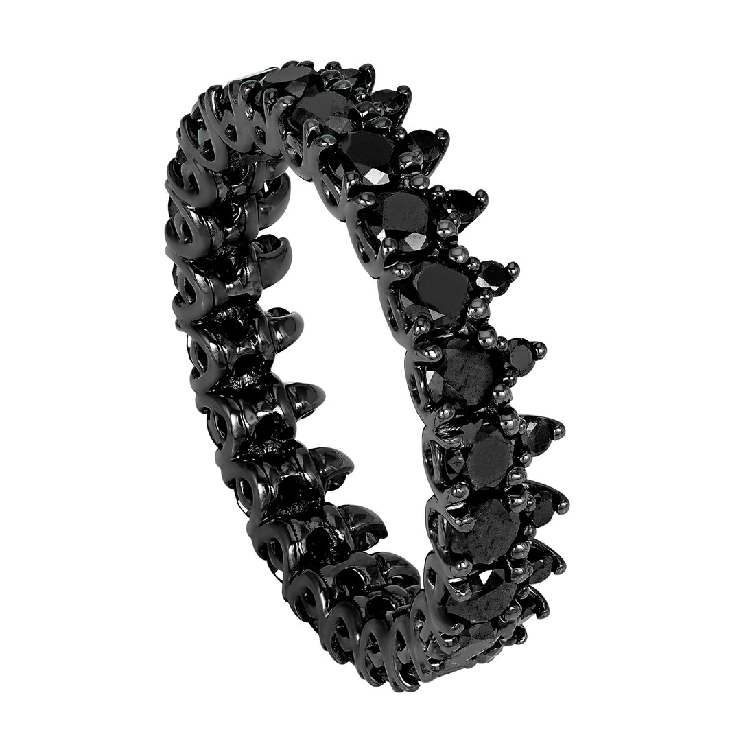 Golay black diamond finger ring ADG016BK-22298000023