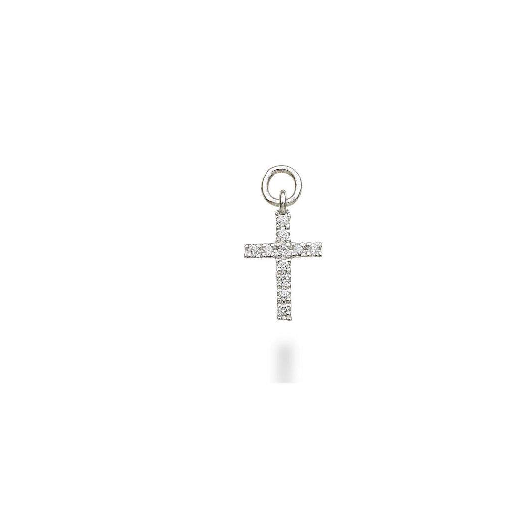 World Diamond Group charm 18k white gold cross diam. ct.0,05 GCROCE05CHO4
