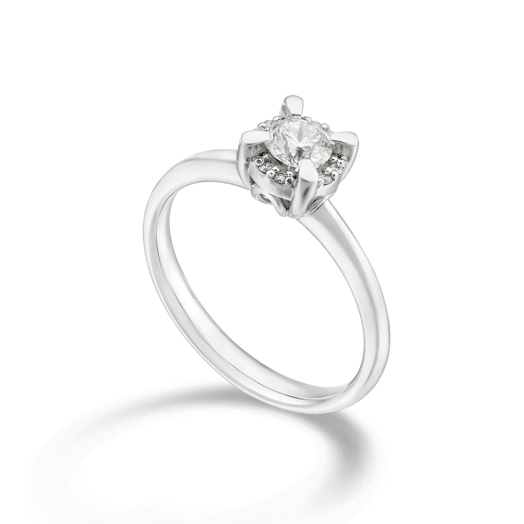 World Diamond Group solitaire ring diam between prongs, cen. 0.08ct ASLC421DI08-24059110124