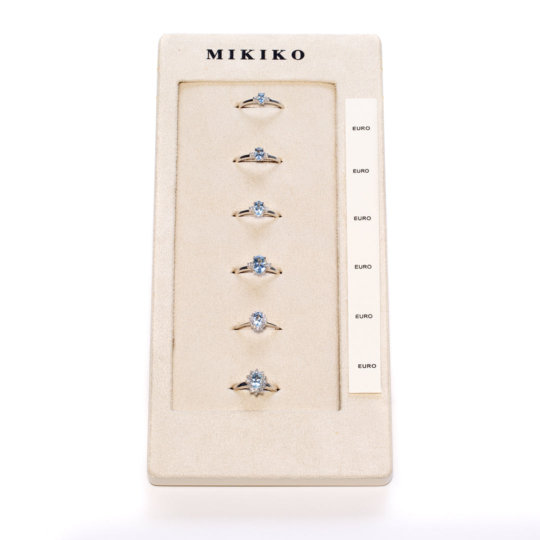 Mikiko packet an 5072/5073/5093/5141/5190/5191 9kt oval 4x3 5x4/6x4/7x5 aquamarine M.LIGHTBOX.36-9K