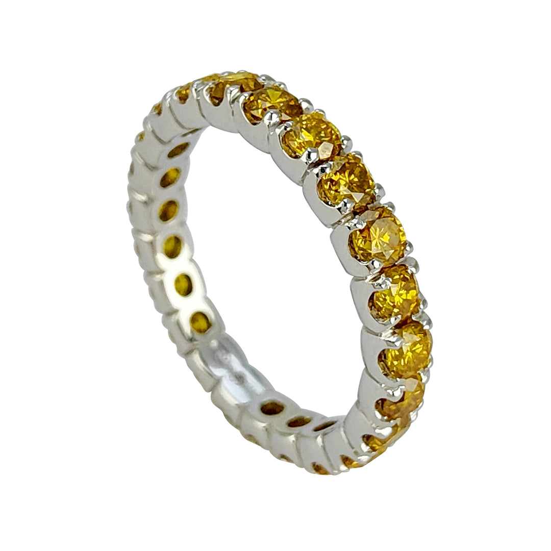 X-Diamond ring with diamonds lab grown fancy yellow XDAFP1204FY-14-24352110020