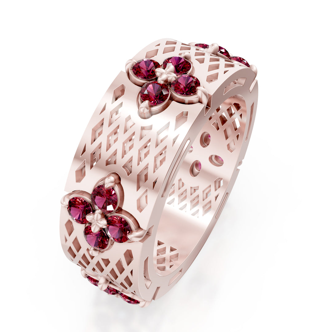 Golay simple rub satin pierced band ring AFFI03RUSR