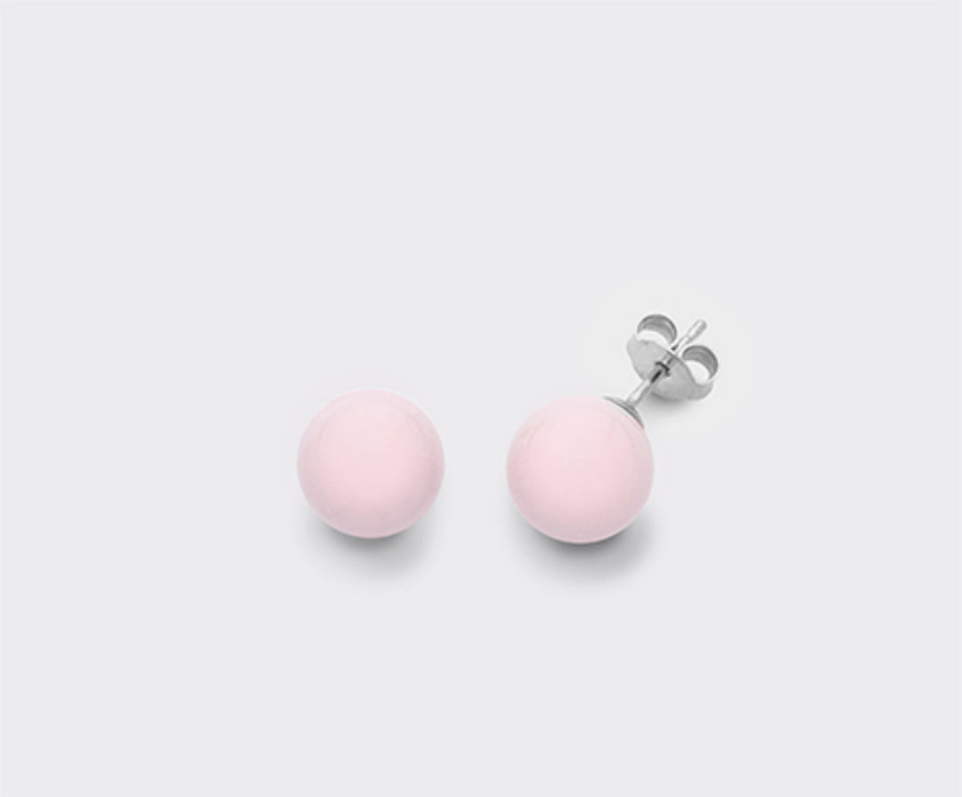 Mikiko or ag925 pink coral agglomerate 10mm MO7405A4CORALLO