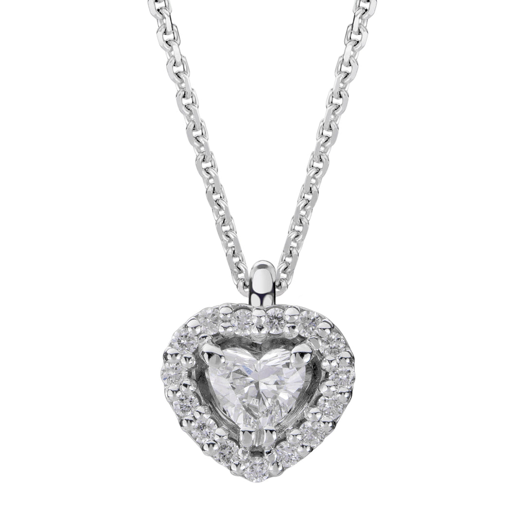 Golay necklace with pendant with contour cen 0.20 ct PCT003DI2B-22315110034
