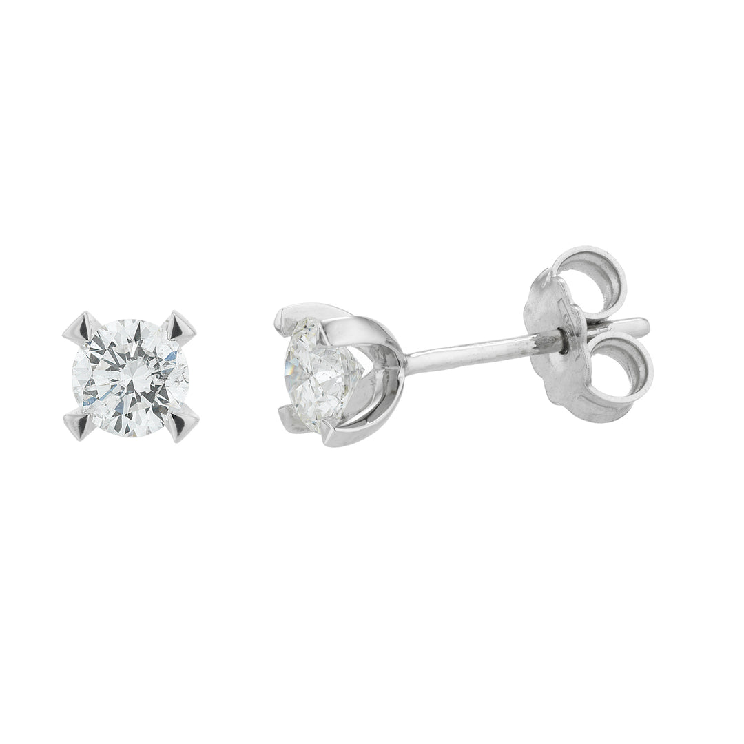 Golay earrings with brilliant cut light point OIM066-18340000154